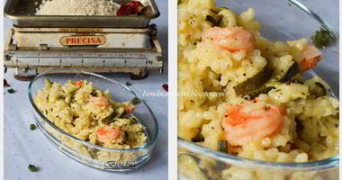 Рецепт Ризотто с цукини и креветками