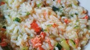 Рецепт Ризотто с цуккини и лососем