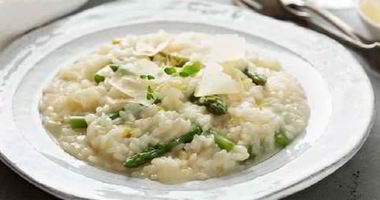 Рецепт Ризотто со спаржей, пармезаном и голландским соусом