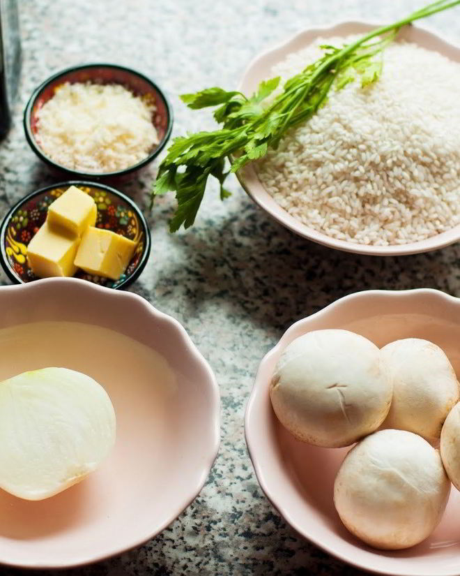 Рецепт ризотто в шампиньонами