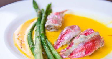 Рецепт Барабульки со спаржевой фасолью