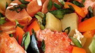 Рецепт Форели с пикантным гарниром