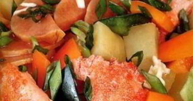 Рецепт Форели с пикантным гарниром