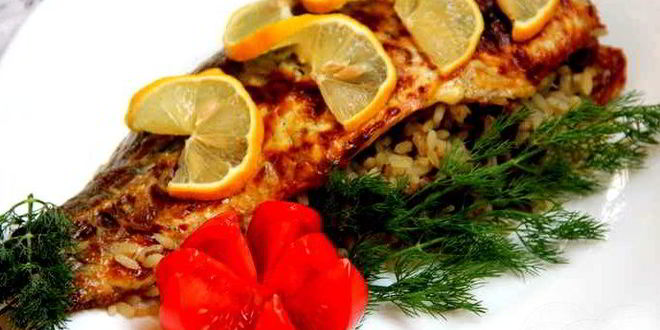 Рецепт Карпа с рисом, запеченный в духовке