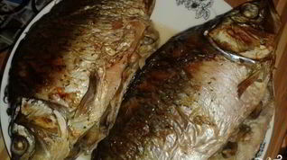 Рецепт Карпа, запеченного в сметане