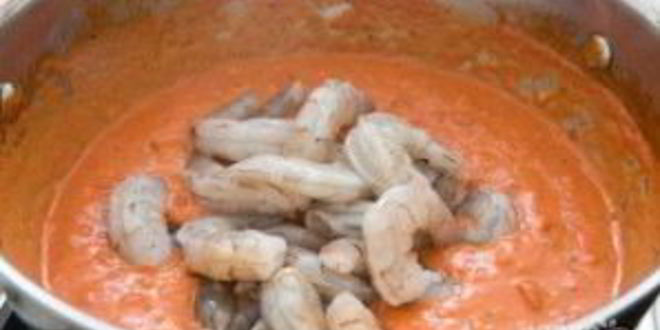 Рецепт креветок с макаронами