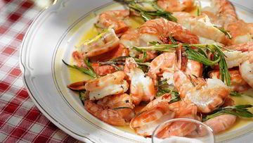 Рецепт Креветок в розмарине