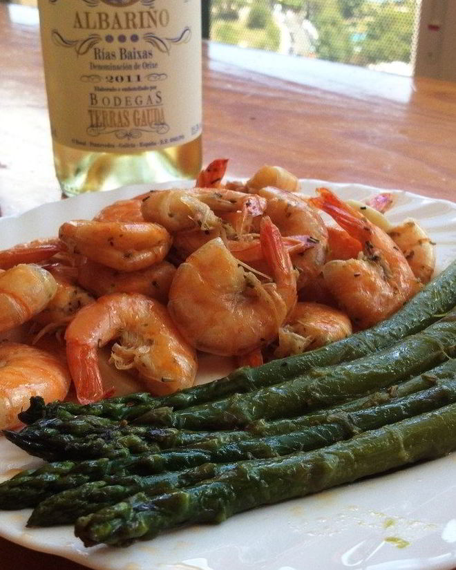 Рецепт креветок в розмарине