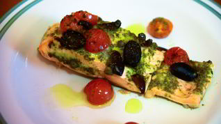 Рецепт Лосося по-средиземноморски