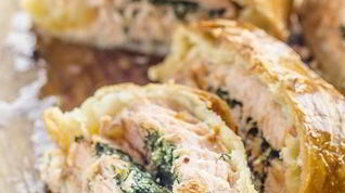 Рецепт Лосося в хрустящем тесте