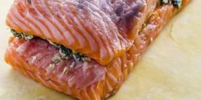 Рецепт лосося в хрустящем тесте