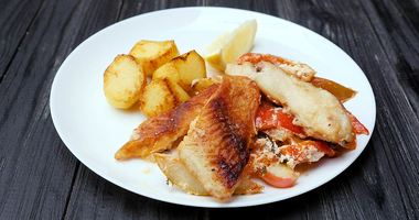 Рецепт Морского окуня с фруктами