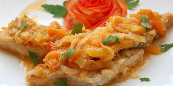 Рецепт Рыбы, тушенной с болгарским перцем