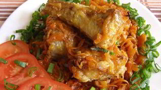Рецепт Рыбы, тушенной с овощами