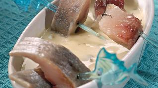 Рецепт Сельди с соусом из картофеля