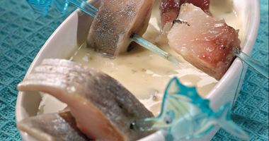 Рецепт Сельди с соусом из картофеля