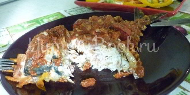 Рецепт Скумбрии Красной королева в остром томатно-апельсиновом соусе