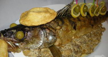 Рецепт Судака, фаршированного креветками