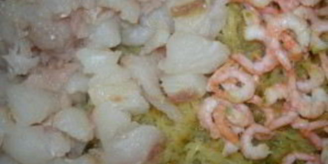 Рецепт судака, фаршированного креветками