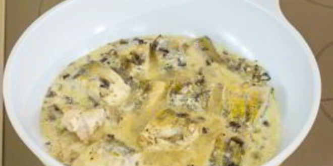 Рецепт судака с грибами и сливками