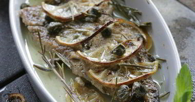 Рецепт Трески с розмарином и каперсами
