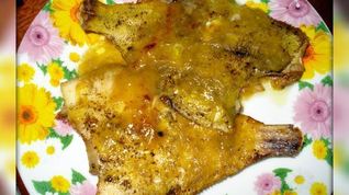 Рецепт Запеченной камбалы под апельсиново-имбирным соусом