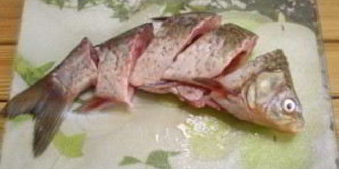 Рецепт жареной рыбы с овощами