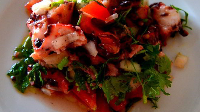 Рецепт жареных осьминогов