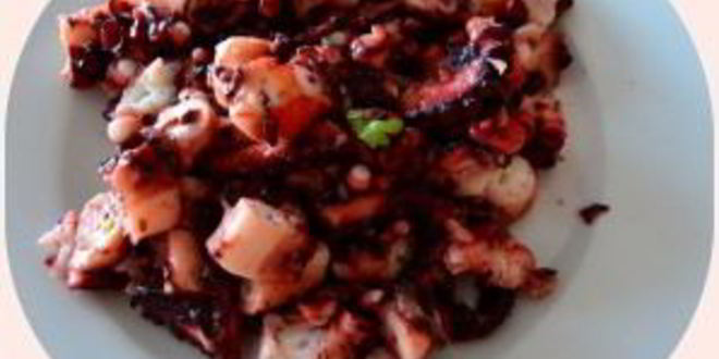 Рецепт жареных осьминогов