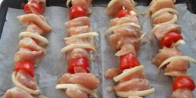 Рецепт куриного шашлыка в духовке