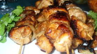 Рецепт Куриных шашлычков на шпажках