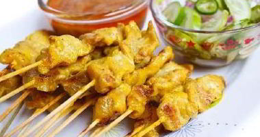 Рецепт Куриных шашлычков с арахисовым соусом