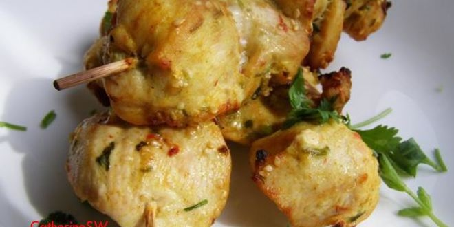 Рецепт куриных шашлычков с кунжутом