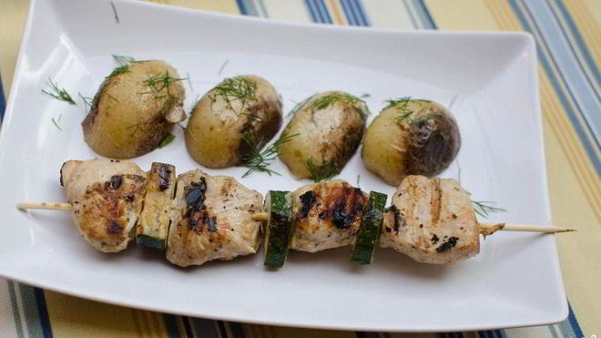 Рецепт куриных шашлычков в духовке