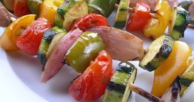 Рецепт Летних овощных шашлычков-гриля