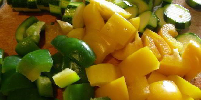 Рецепт летних овощных шашлычков-гриля