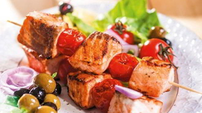 Рецепт праздничного шашлыка из семги