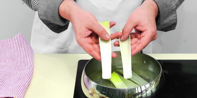 Рецепт шашлычков из курицы с луком-пореем