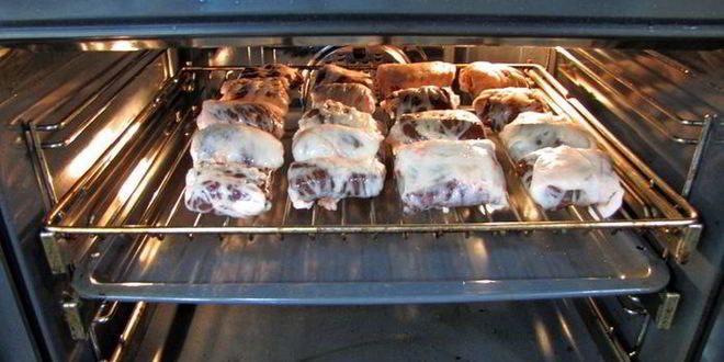 Рецепт шашлыка из говяжьей печени в жировой сетке