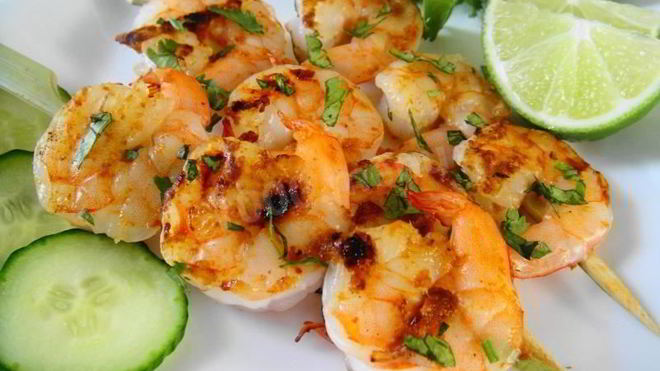 Рецепт шашлыка из креветок