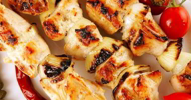 Рецепт Шашлыка из курицы в лимонном маринаде с шафраном