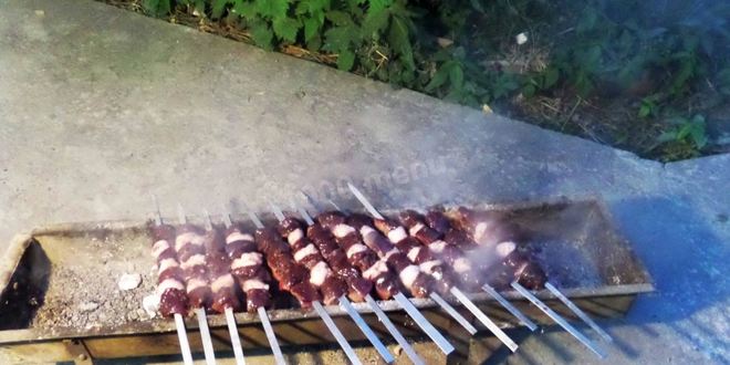Рецепт шашлыка из печени