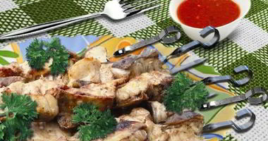 Рецепт Шашлыка из сома в сладком соусе чили