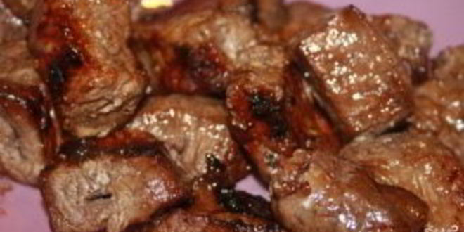 Рецепт шашлыка из телятины с соевым соусом