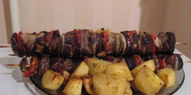 Рецепт Шашлыка по-кавказски с овощами