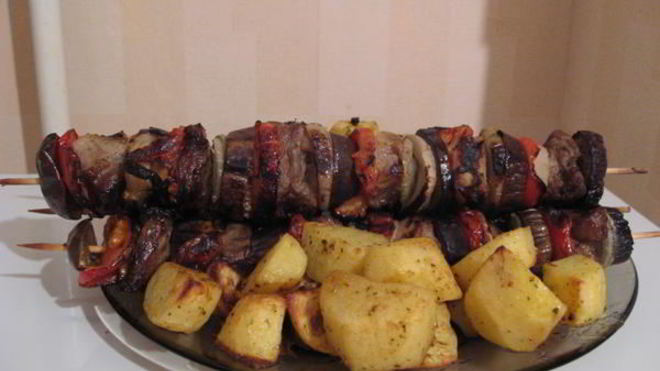 Рецепт шашлыка по-кавказски с овощами