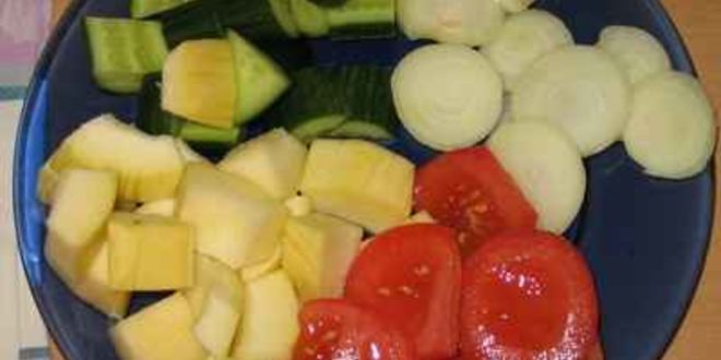 Рецепт шашлыка с овощами в духовке