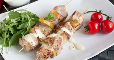 Рецепт Свиного шашлыка с грушами и лимоном