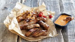 Рецепт Свиного шашлыка с перечным соусом