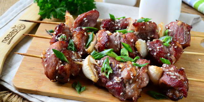 Рецепт Тайского шашлычка на шпажках